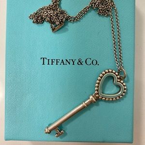 Tiffany & Co. Authentic Tiffany Blue Heart Key